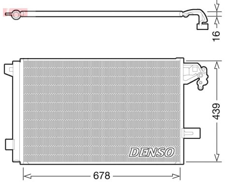 Condenser, air conditioning DCN32063 Denso