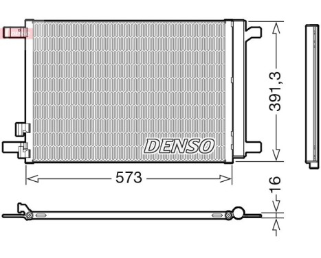 Condenser, air conditioning DCN32066 Denso
