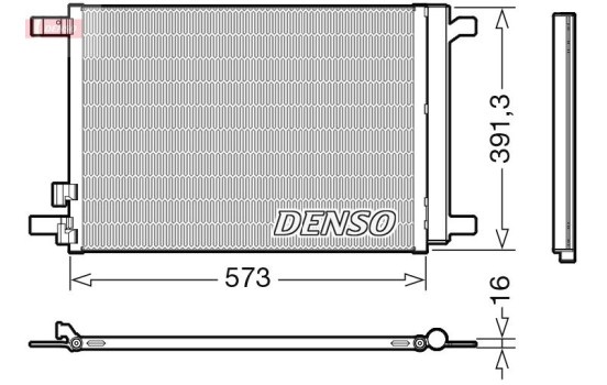 Condenser, air conditioning DCN32066 Denso