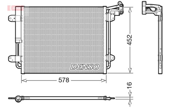 Condenser, air conditioning DCN32067 Denso