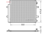 Condenser, air conditioning DCN32073 Denso