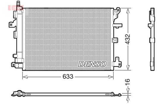Condenser, air conditioning DCN33012 Denso