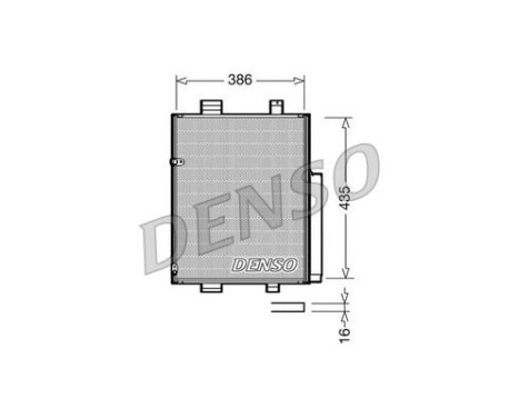 Condenser, air conditioning DCN35001 Denso, Image 3