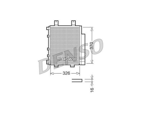 Condenser, air conditioning DCN35003 Denso