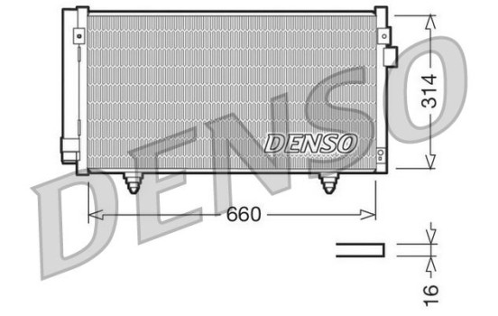 Condenser, air conditioning DCN36003 Denso