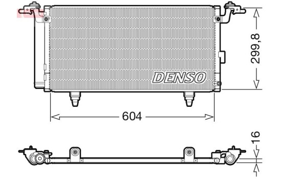 Condenser, air conditioning DCN36005 Denso