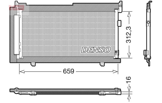 Condenser, air conditioning DCN36006 Denso