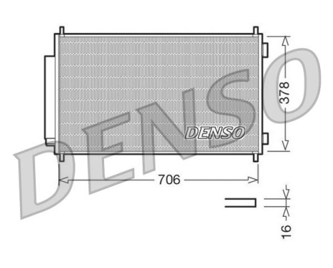 Condenser, air conditioning DCN40002 Denso