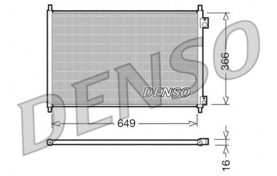 Condenser, air conditioning DCN40006 Denso