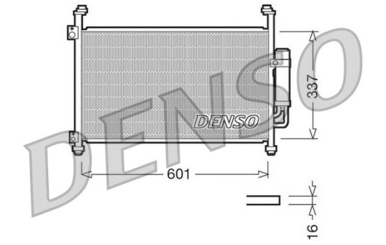 Condenser, air conditioning DCN40007 Denso
