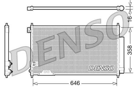 Condenser, air conditioning DCN40009 Denso