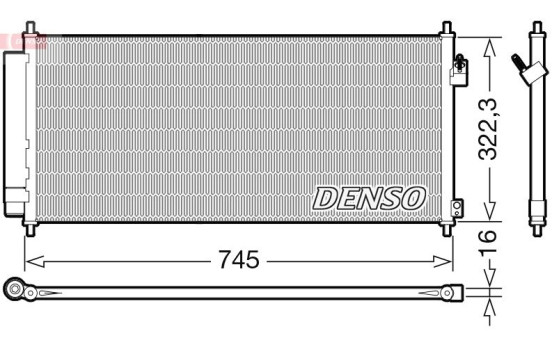 Condenser, air conditioning DCN40026 Denso