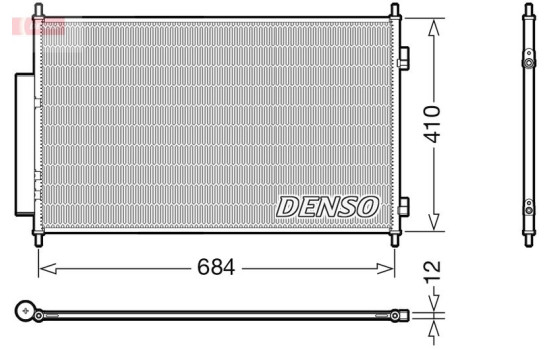 Condenser, air conditioning DCN40027 Denso