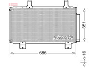 Condenser, air conditioning DCN40028 Denso