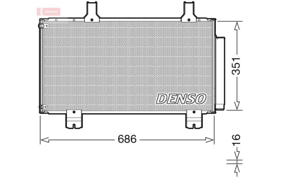 Condenser, air conditioning DCN40028 Denso