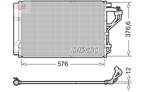 Condenser, air conditioning DCN41010 Denso