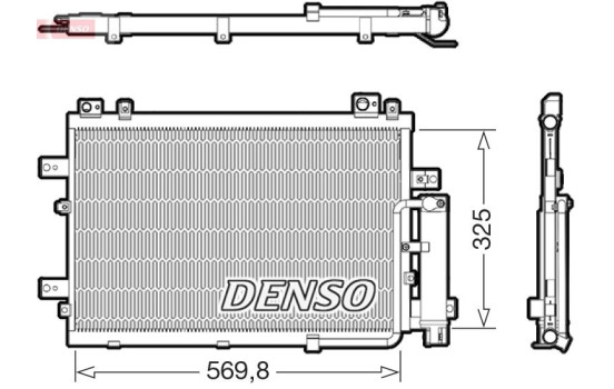 Condenser, air conditioning DCN41030 Denso