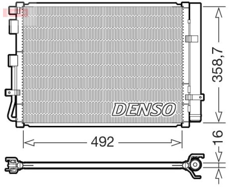 Condenser, air conditioning DCN41035 Denso