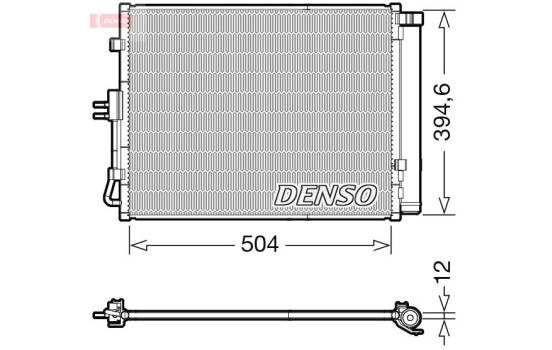 Condenser, air conditioning DCN43005 Denso