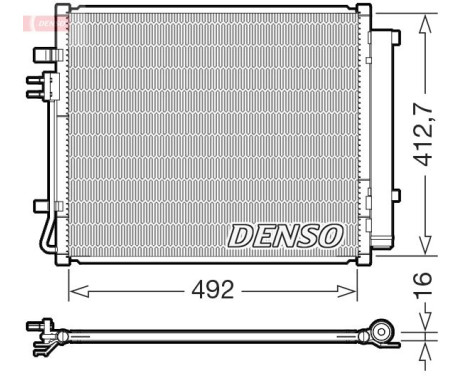 Condenser, air conditioning DCN43015 Denso