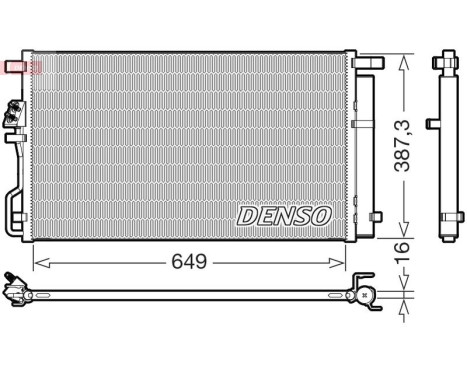 Condenser, air conditioning DCN43017 Denso