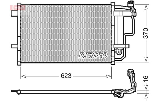 Condenser, air conditioning DCN44007 Denso