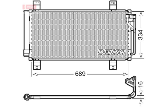 Condenser, air conditioning DCN44008 Denso