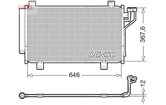 Condenser, air conditioning DCN44012 Denso