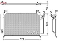 Condenser, air conditioning DCN44013 Denso
