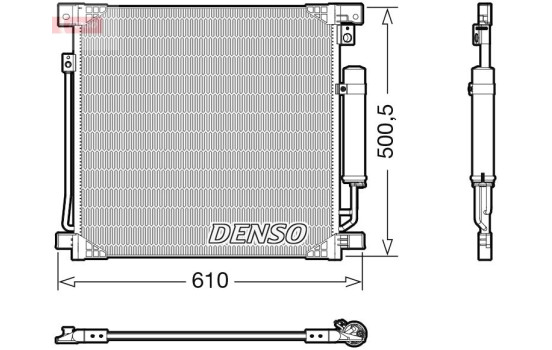Condenser, air conditioning DCN45013 Denso