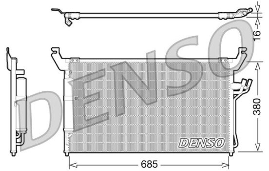 Condenser, air conditioning DCN46013 Denso