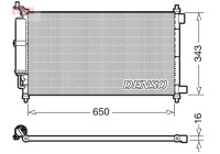 Condenser, air conditioning DCN46020 Denso