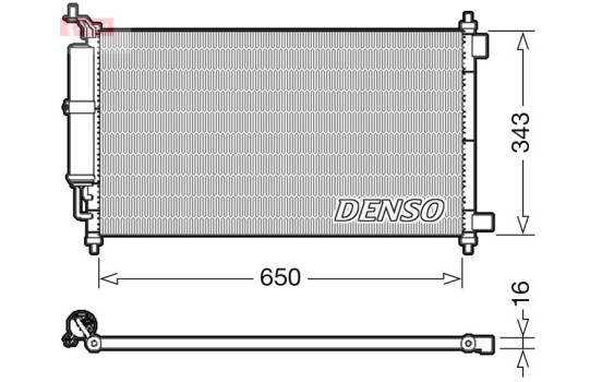 Condenser, air conditioning DCN46020 Denso