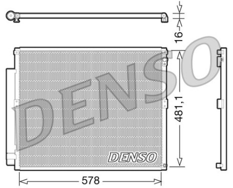 Condenser, air conditioning DCN50017 Denso