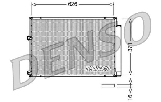Condenser, air conditioning DCN50018 Denso