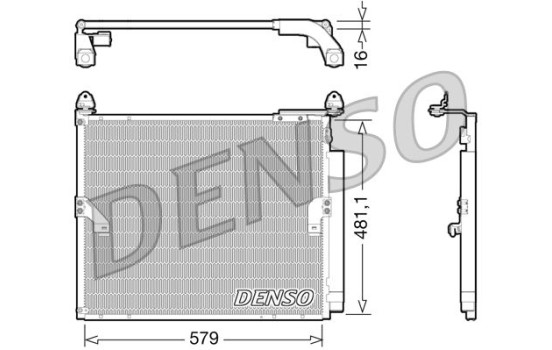 Condenser, air conditioning DCN50019 Denso