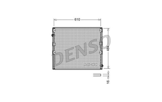 Condenser, air conditioning DCN50020 Denso
