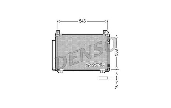 Condenser, air conditioning DCN50025 Denso