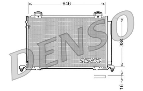 Condenser, air conditioning DCN50026 Denso
