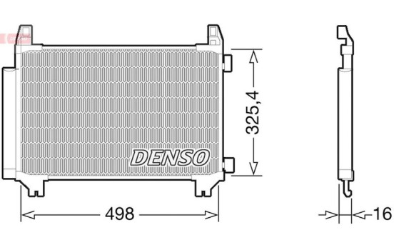 Condenser, air conditioning DCN50028 Denso