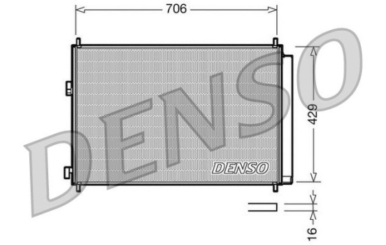 Condenser, air conditioning DCN50030 Denso