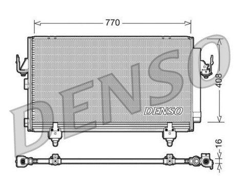 Condenser, air conditioning DCN50031 Denso