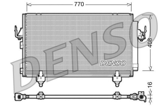 Condenser, air conditioning DCN50031 Denso
