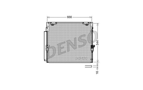 Condenser, air conditioning DCN50036 Denso