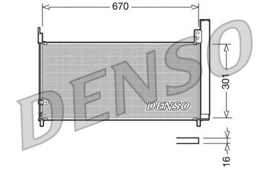 Condenser, air conditioning DCN50037 Denso