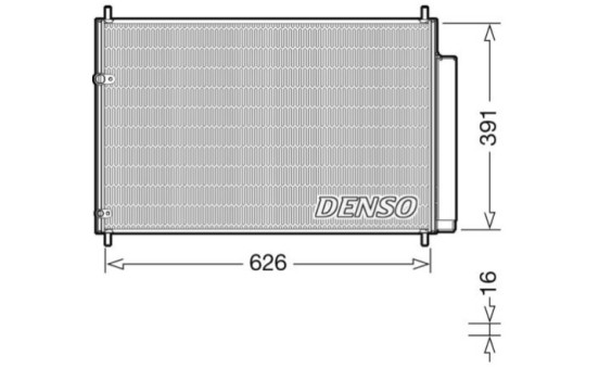 Condenser, air conditioning DCN50041 Denso