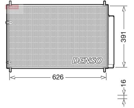 Condenser, air conditioning DCN50041 Denso, Image 2