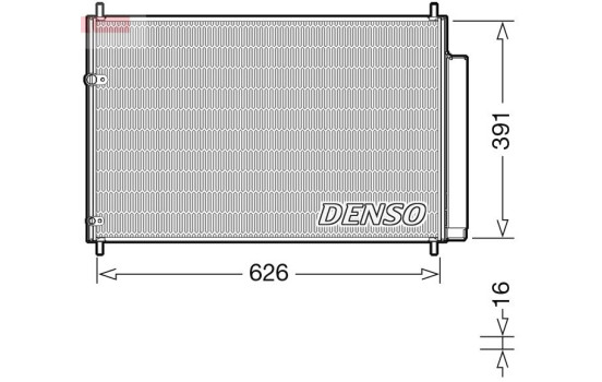 Condenser, air conditioning DCN50041 Denso, Image 2