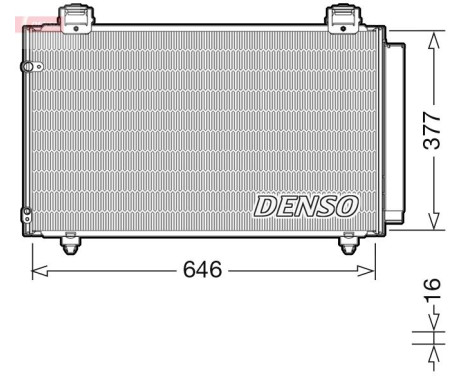 Condenser, air conditioning DCN50043 Denso