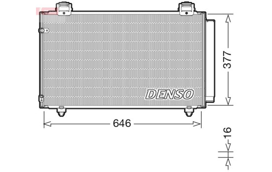 Condenser, air conditioning DCN50043 Denso